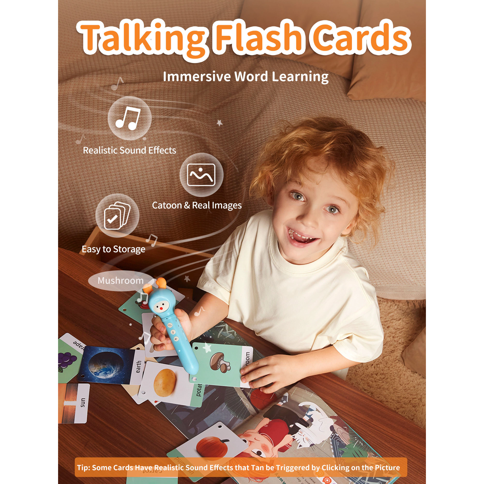 Alilo Interactive Reading Pen Set with 100 Flash Cards, 3 Talking Books, Music & Stories