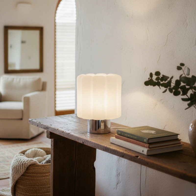 Brightech Addison Glass LED Table Lamp