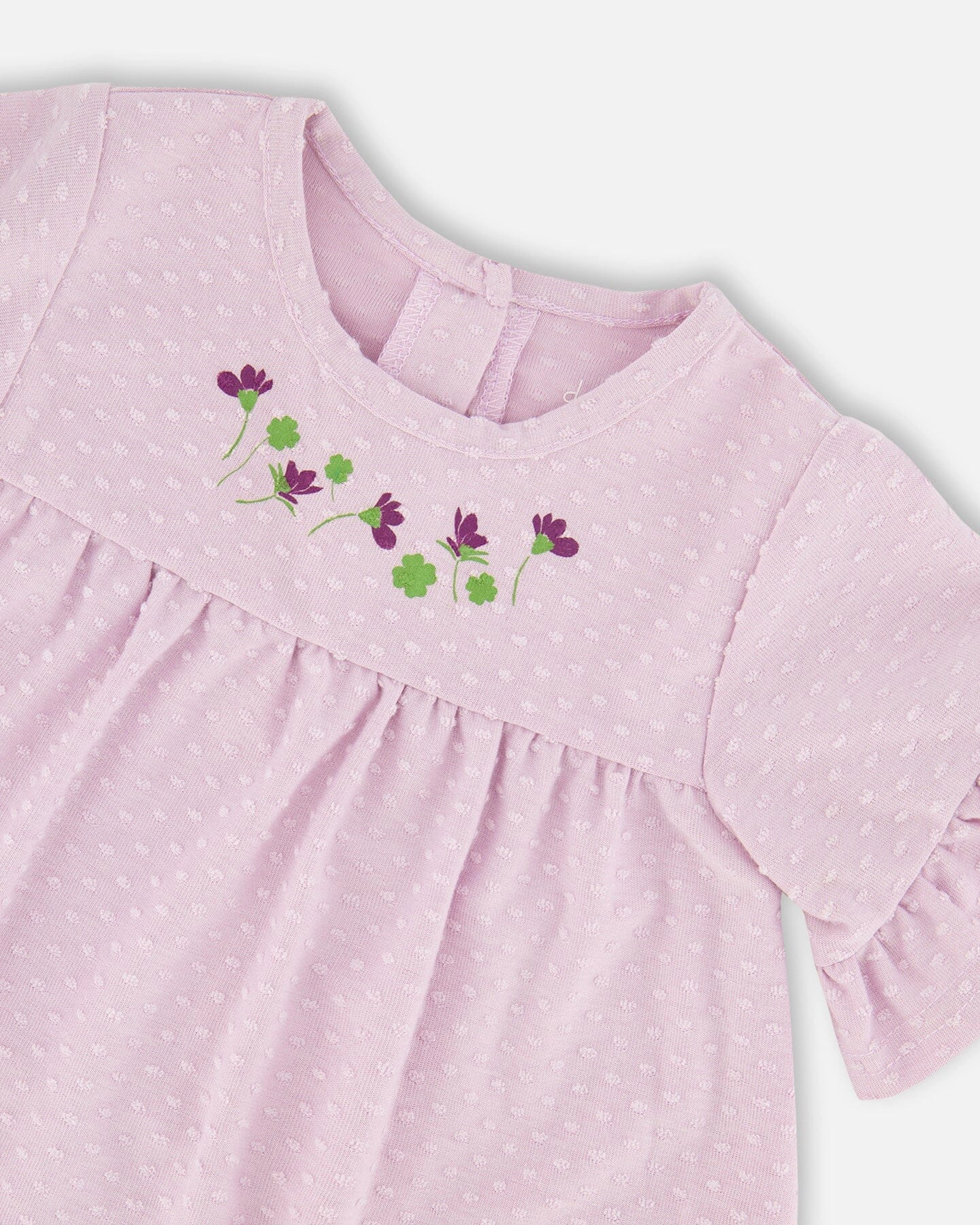 Deux par Girls Jersey Tunic and Cotton Capri Set Printed Flowers