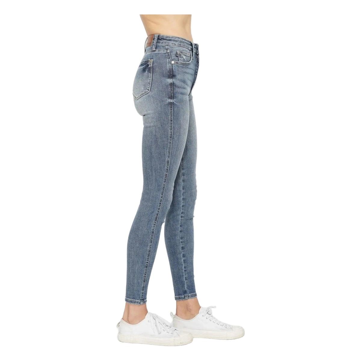 Judy Blue Full Tummy Control Contrast Wash Skinny Jeans