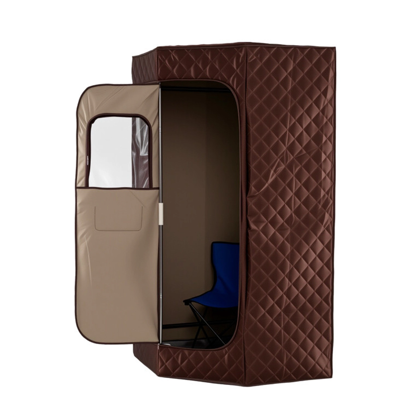 SUGIFT 3L 800W Portable Steam Sauna Tent with 9 Heat Levels Remote Control Folding Chair and Foot Massager