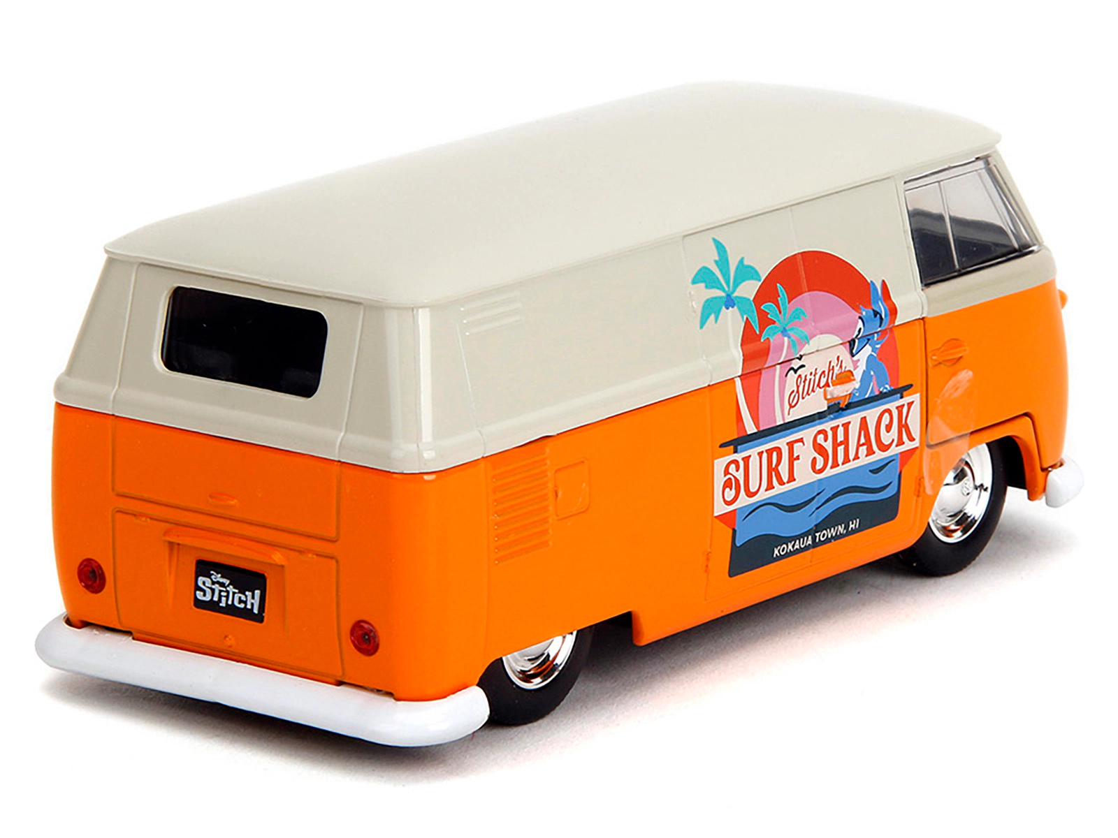 Jada 1961 Volkswagen Bus "Stitch's Surf Shack" Orange and Gray "Disney's Stitch" "Hollywood Rides" Series 1/32