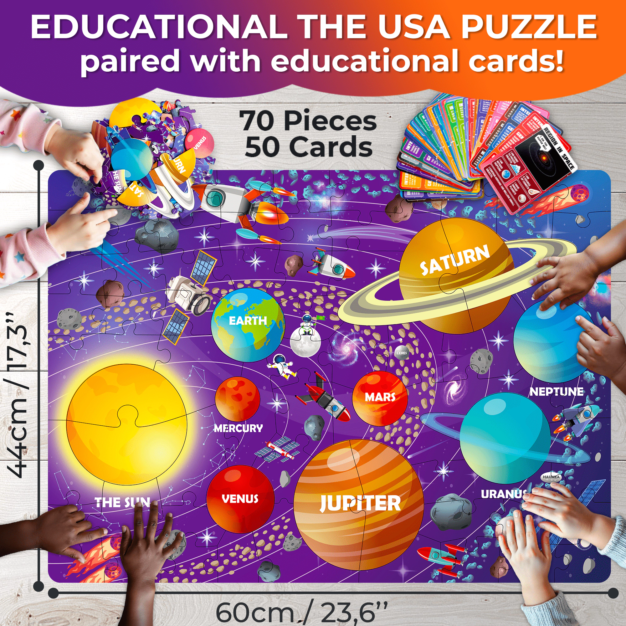 QUOKKA Search & Find Riddle Jigsaw Puzzles, 70 150 Piece Educational Puzzles for Kids Ages 3-8, Animals