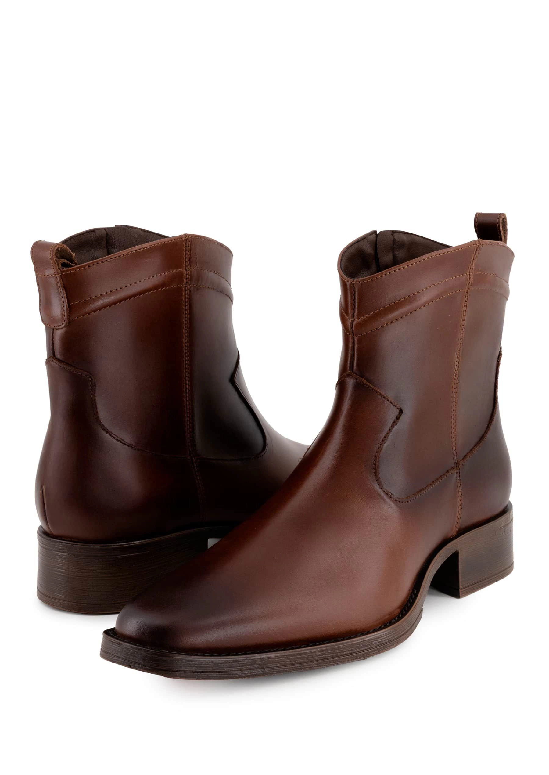 Andrea Men Leather Low Boot