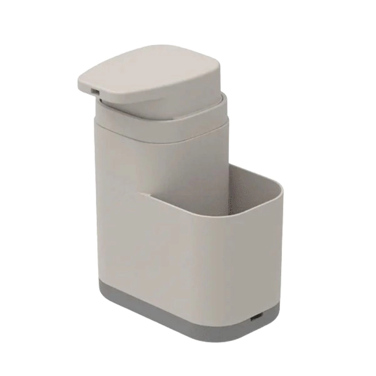 OU 19oz Liquid Soap Dispenser w/ Sponge Holder & Removable Drip Tray Refillable Plastic Dish Space Saving