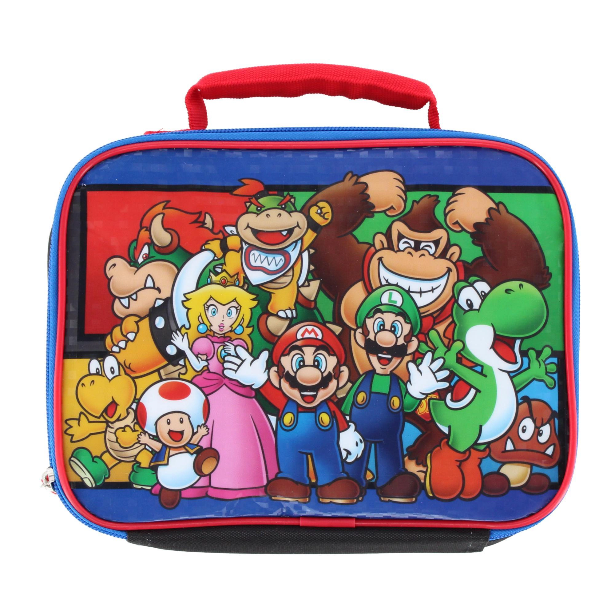 U.P.D., INC Boy's Super Mario & Friends 16 Inch Backpack and Lunchbox Set