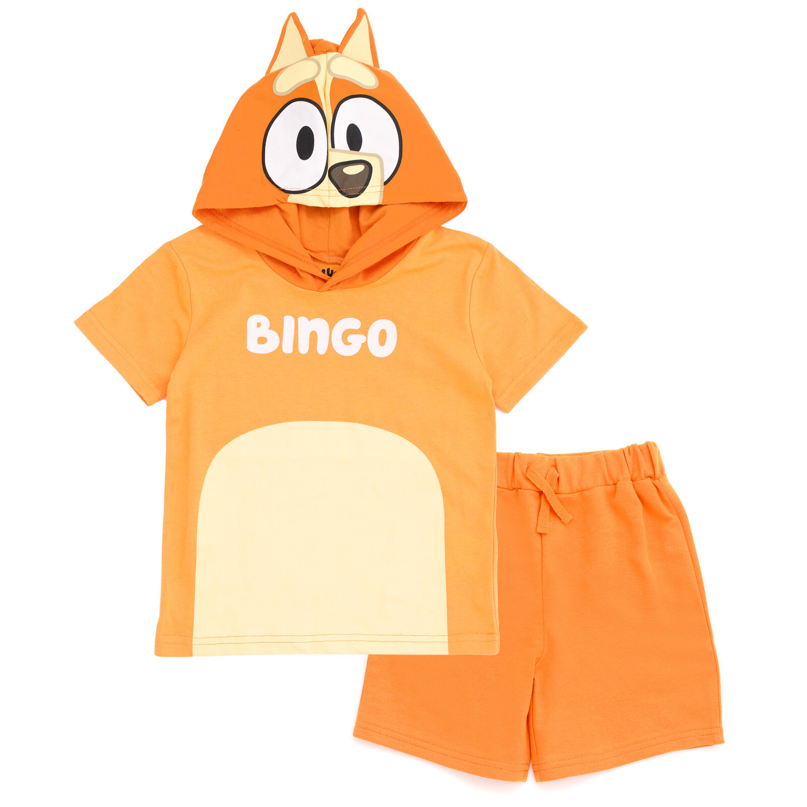 Bluey Cosplay Hooded T-Shirt and Shorts Set