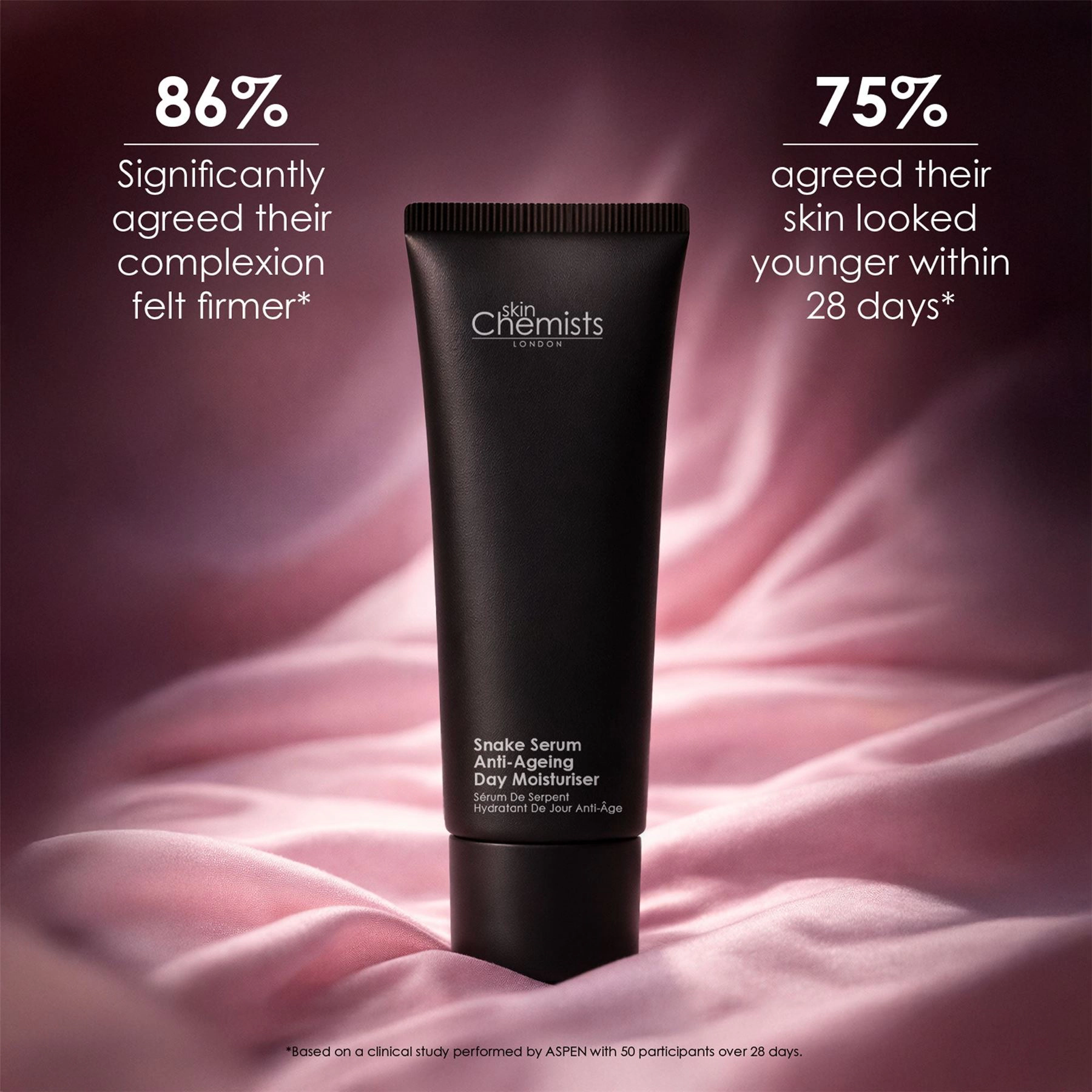 skinChemists Snake Serum Anti-Ageing Day Moisturiser 50ml - Firms and Smooths Fine Lines