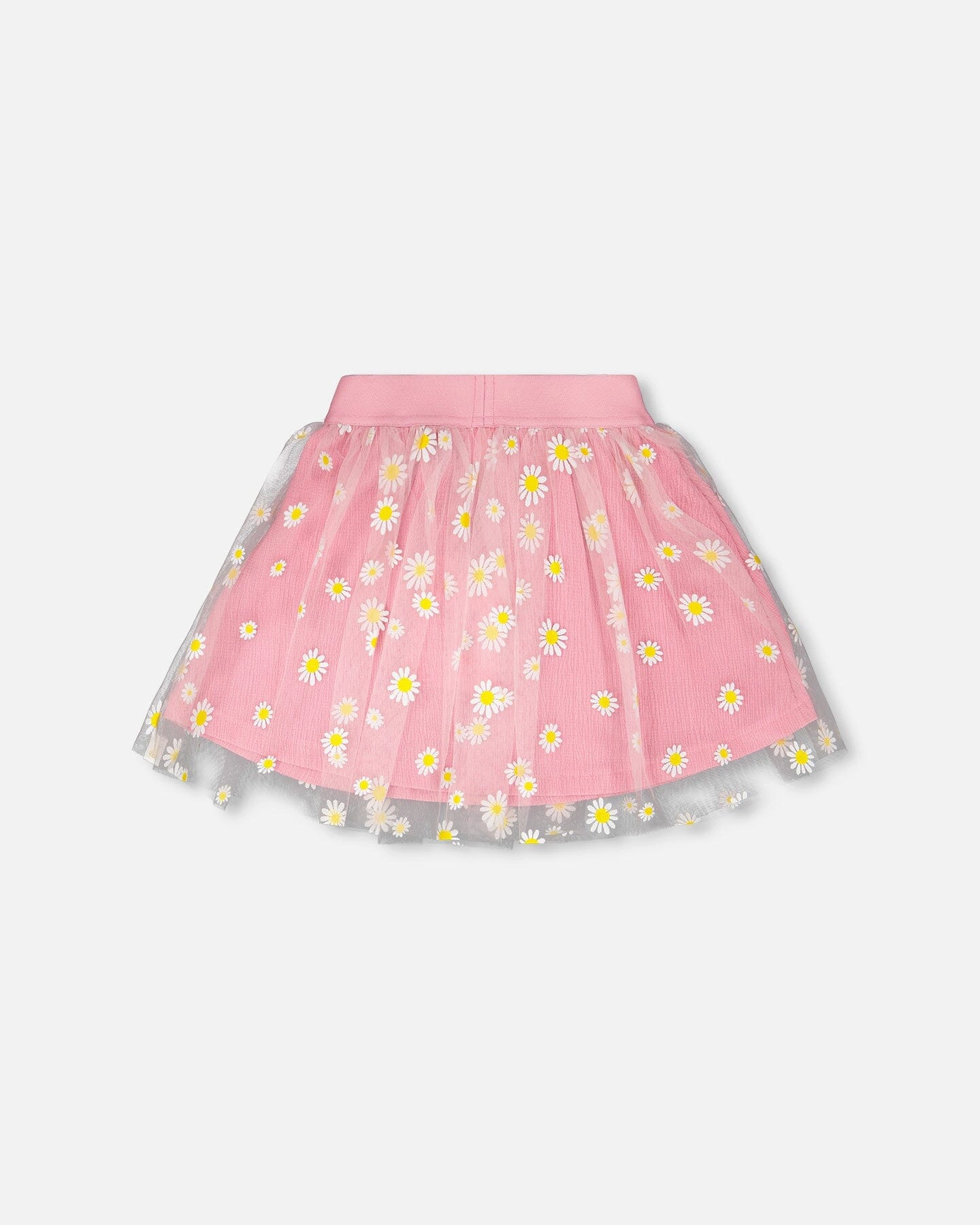 Deux par Girls Mesh and Crinkle Jersey Skirt