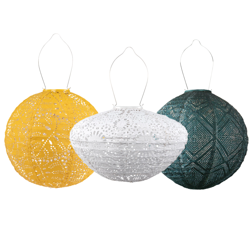Allsop Home & Garden Green Bay Soji Stella Solar Lantern 3 pack