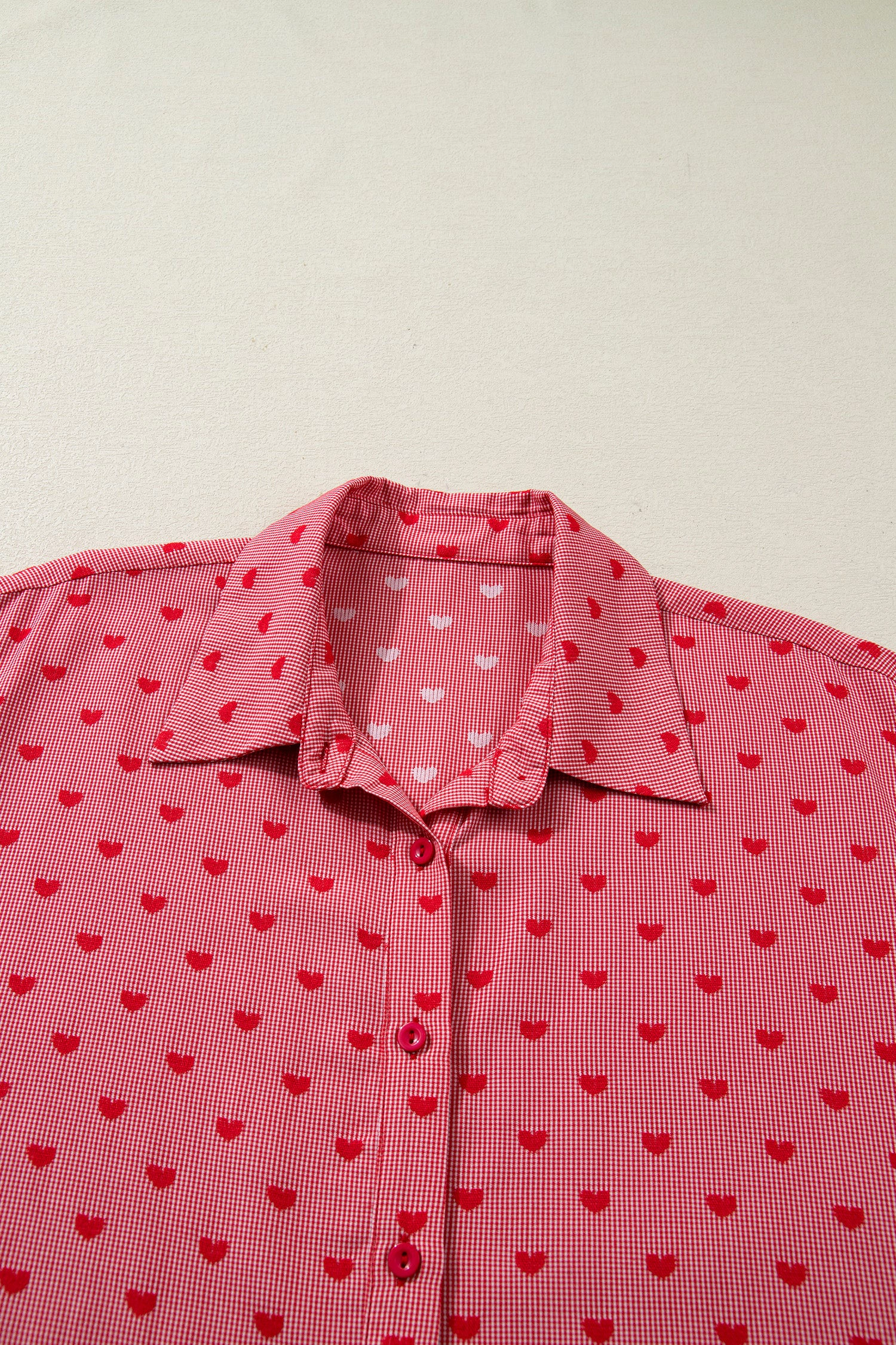 Threaded Pear Women's Charlie Sleeve Loose Valentine Shirt