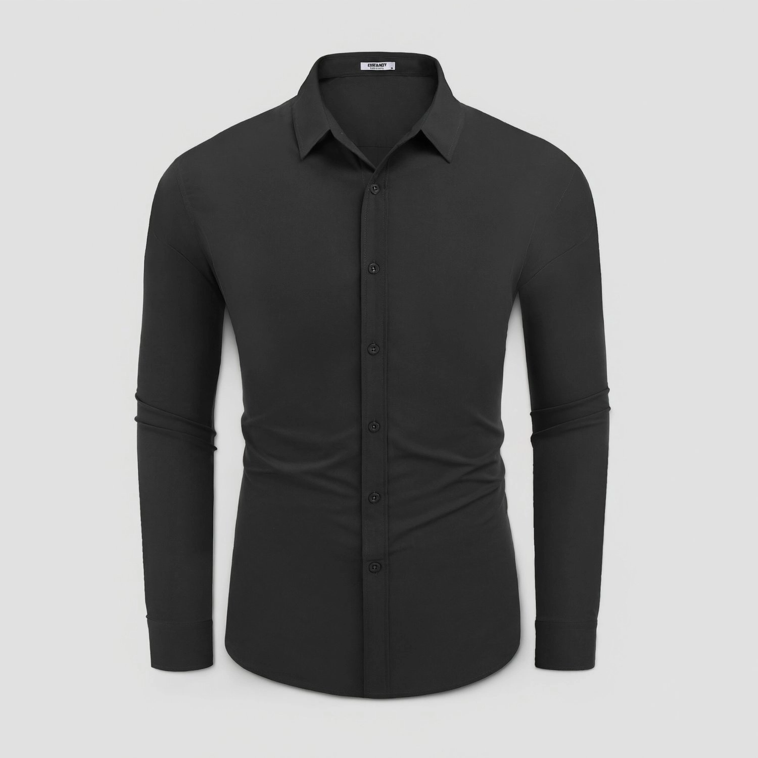 COOFANDY Mens Long Sleeve Dress Shirt Button Down Collar Slim Fit Casual Work Top