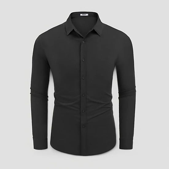 COOFANDY Mens Long Sleeve Dress Shirt Button Down Collar Slim Fit Casual Work Top