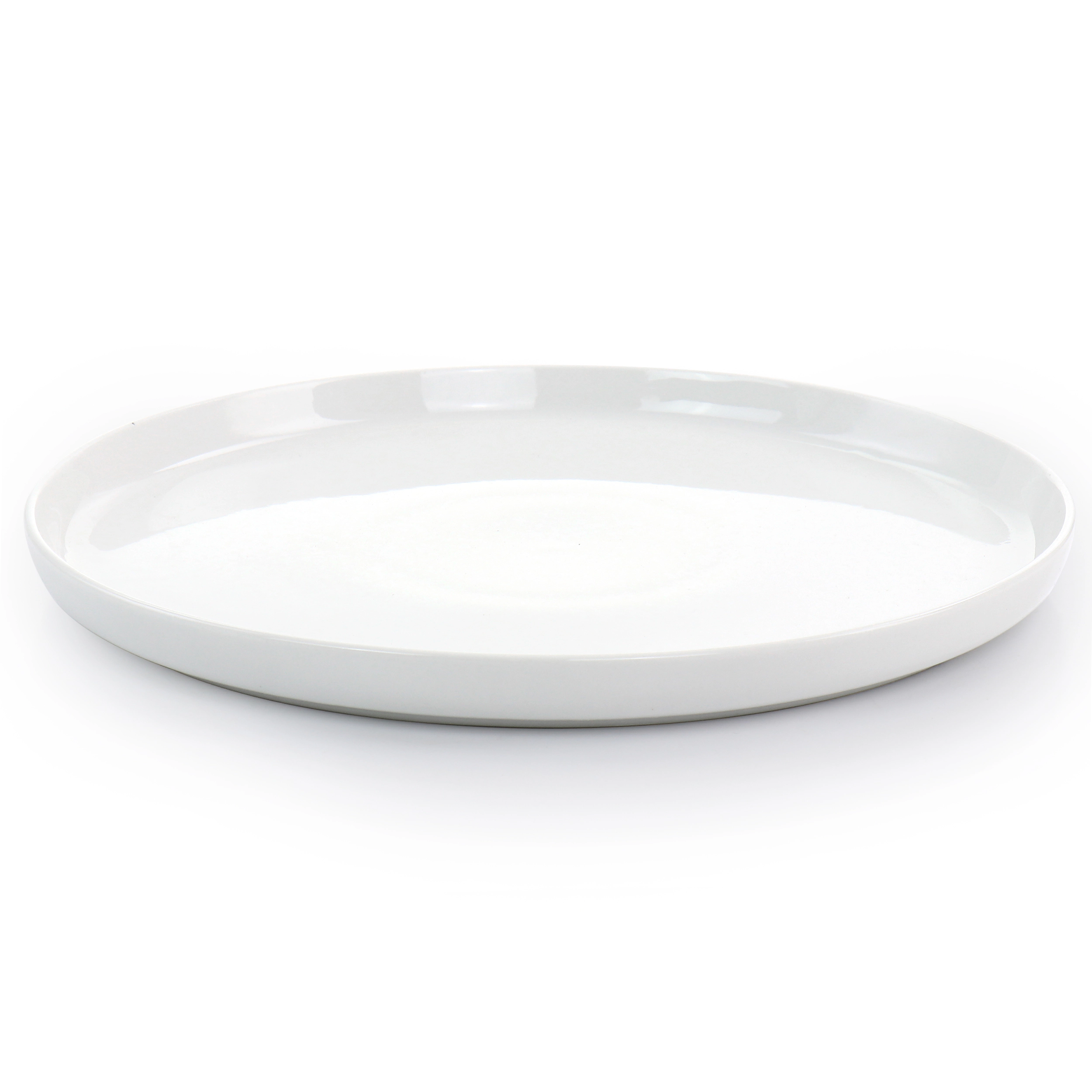 Gibson Home White Deco 16 Piece Fine Ceramic Dinnerware Set in White
