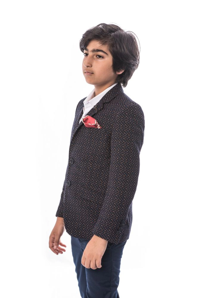 Elie Balleh Boys Slim Fit Digital Rain Jacket