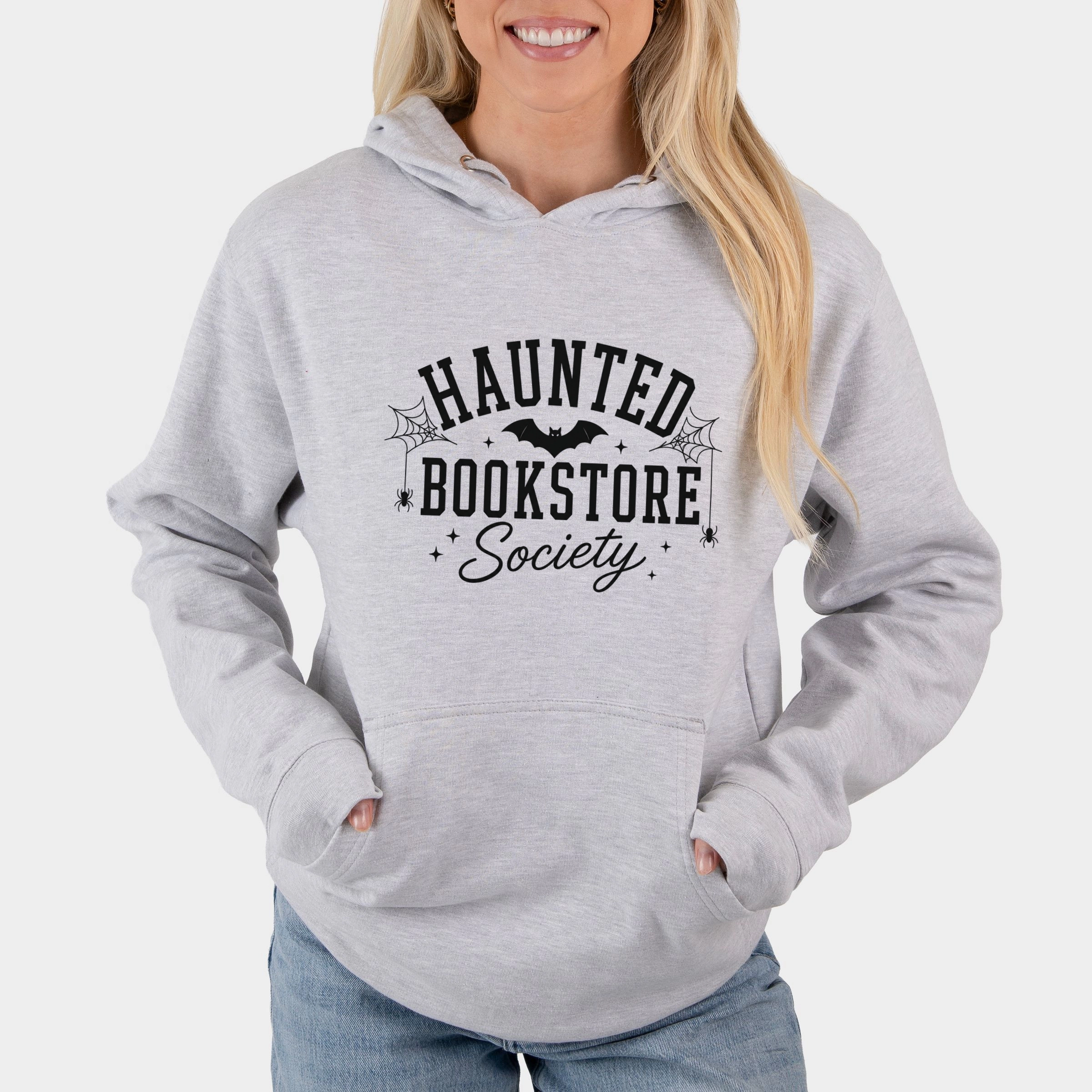 Simply Sage Market - Women's Graphic Hoodie Haunted Bookstore
