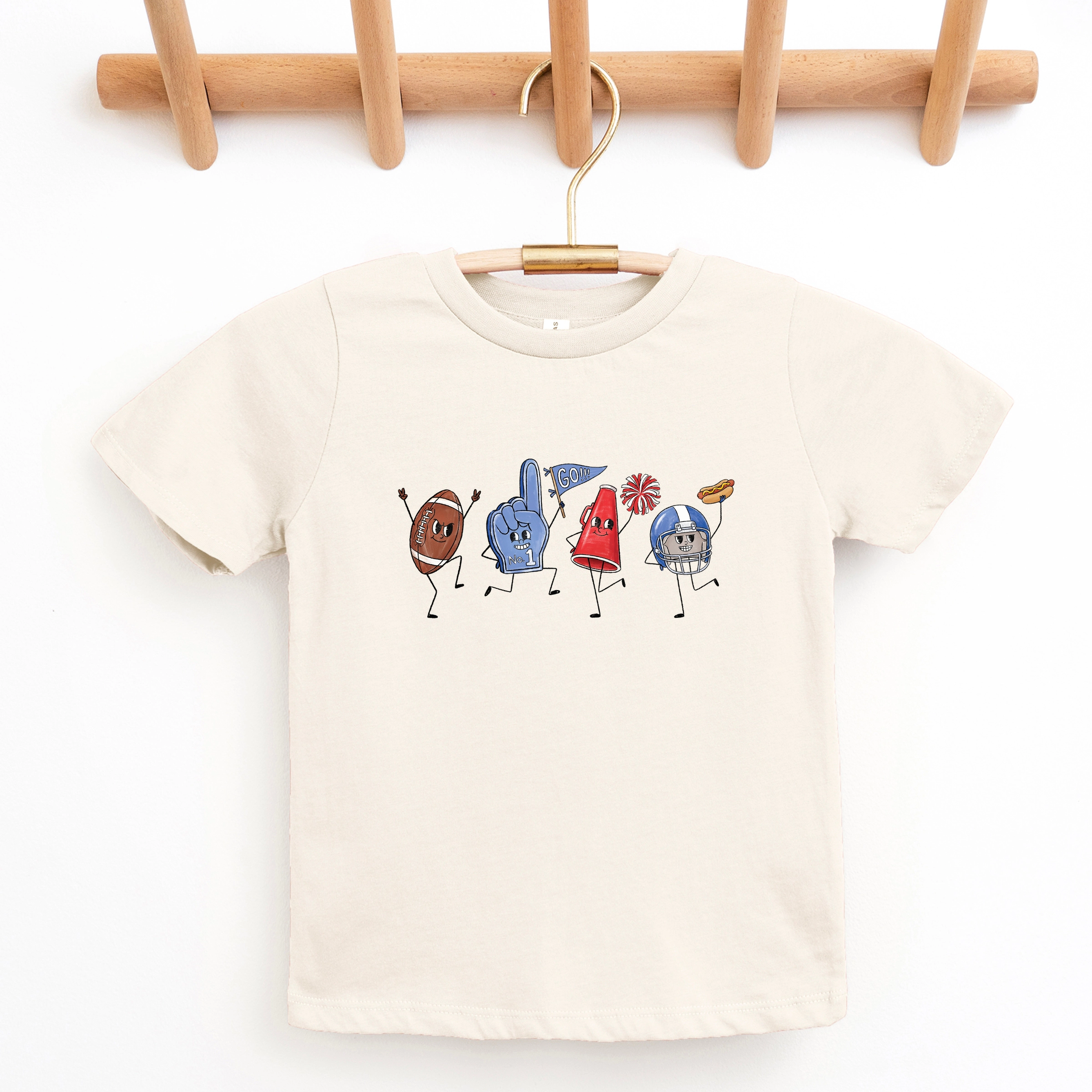 The Juniper Shop - Youth Short Sleeve Graphic T-Shirt Football Stick Figures