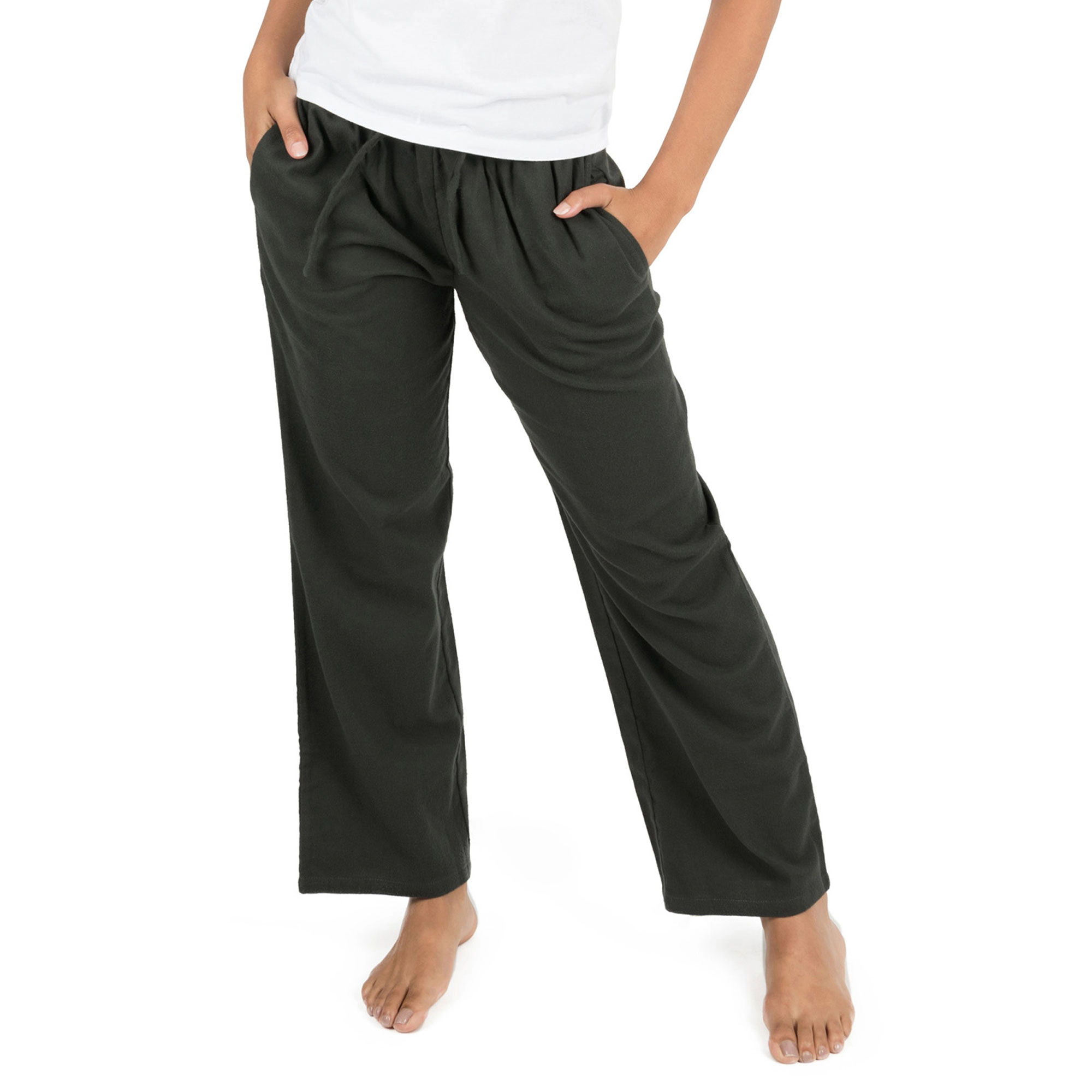 Leveret Women's Solid Flannel Pants