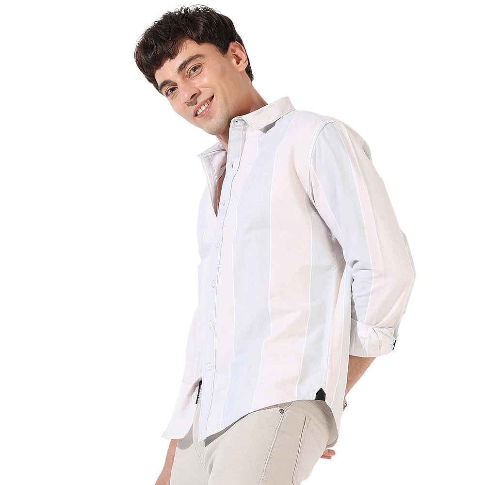 Men's Striped Casual Shirt