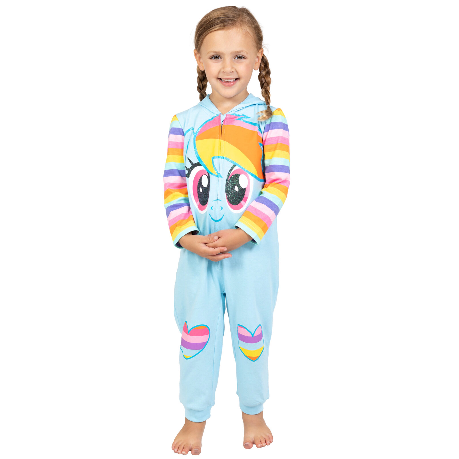 My Little Pony Rainbow Dash Girls' Cosplay Hooded Coverall