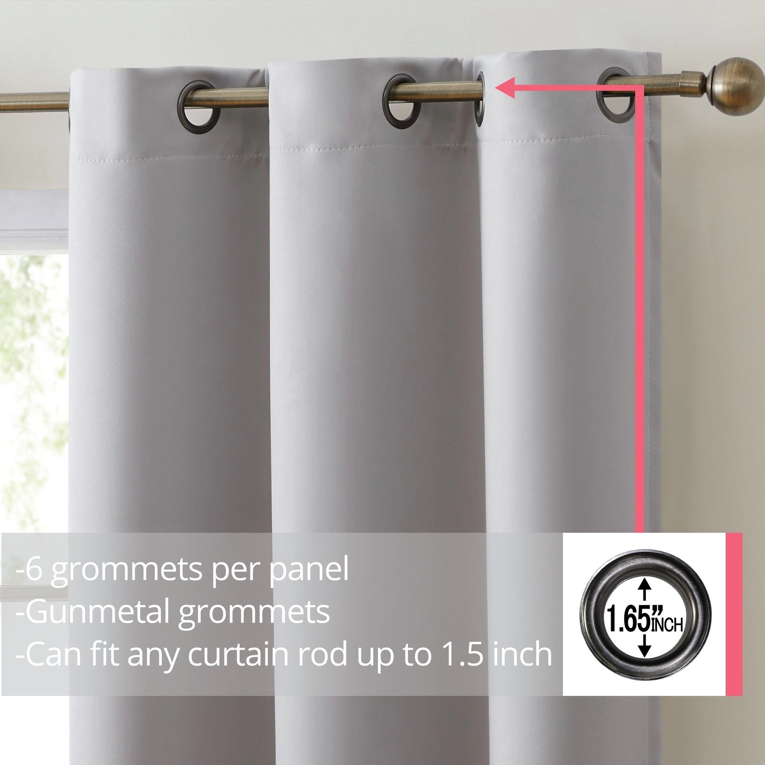 HLC.ME Laurance 100% Blackout Curtains - Privacy Insulated Curtains, Room Decor Curtain Panels, Set of 2