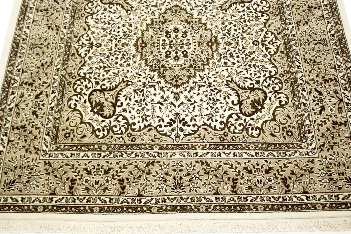 Magic Rugs Cream Floral Kirman 6'3X6'5 Oriental Rug