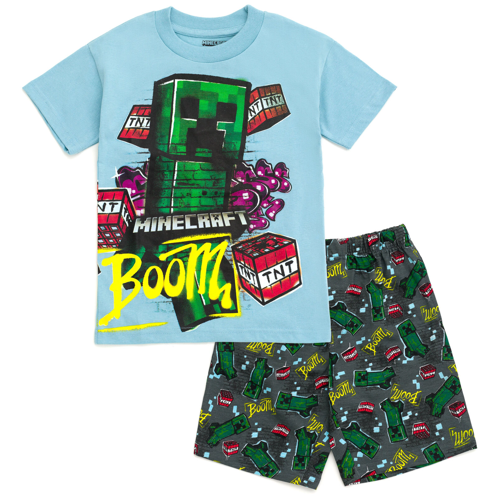 Minecraft Boys' 2-Piece T-Shirt and Shorts Set