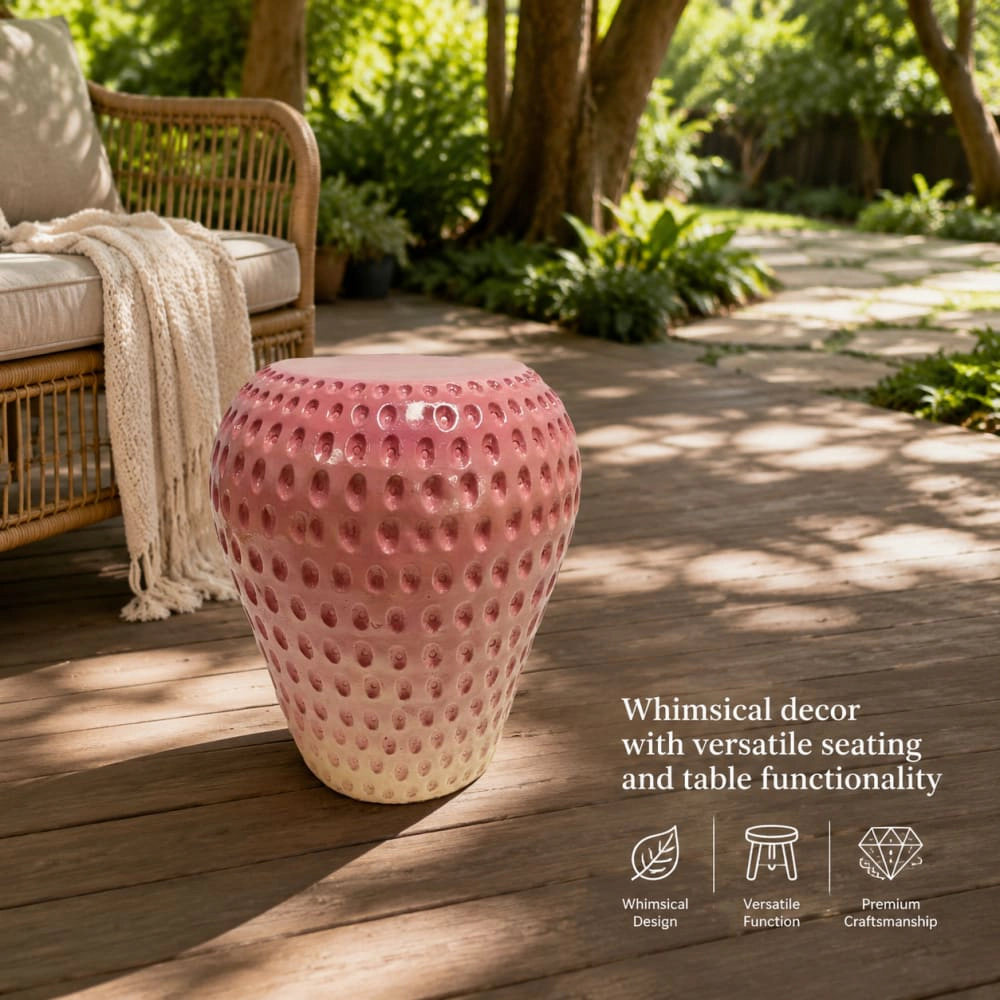 WOW PIONEER Compact Resin Patio Stool