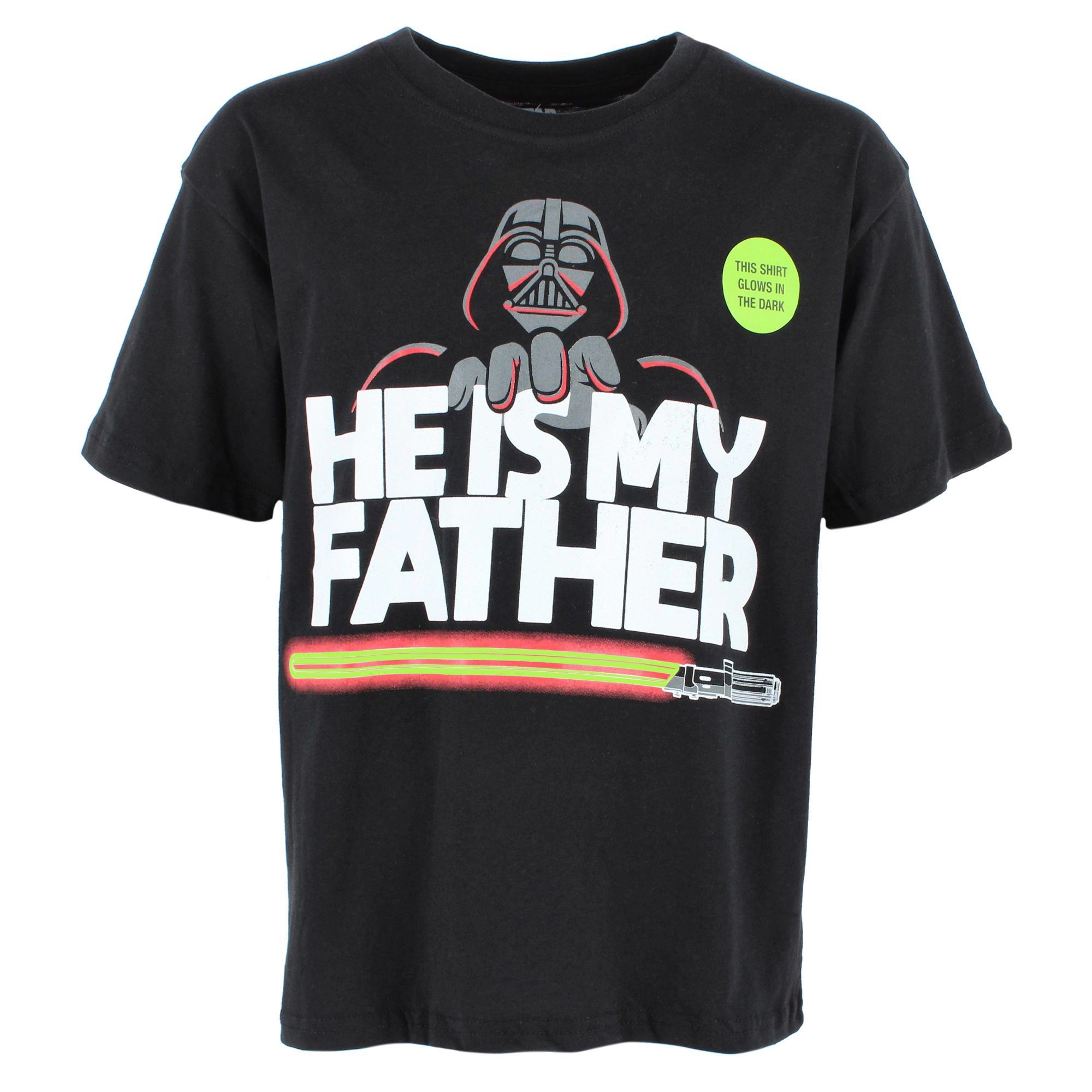 Jerry Leigh Boy's Star Wars He is my Father T-Shirt