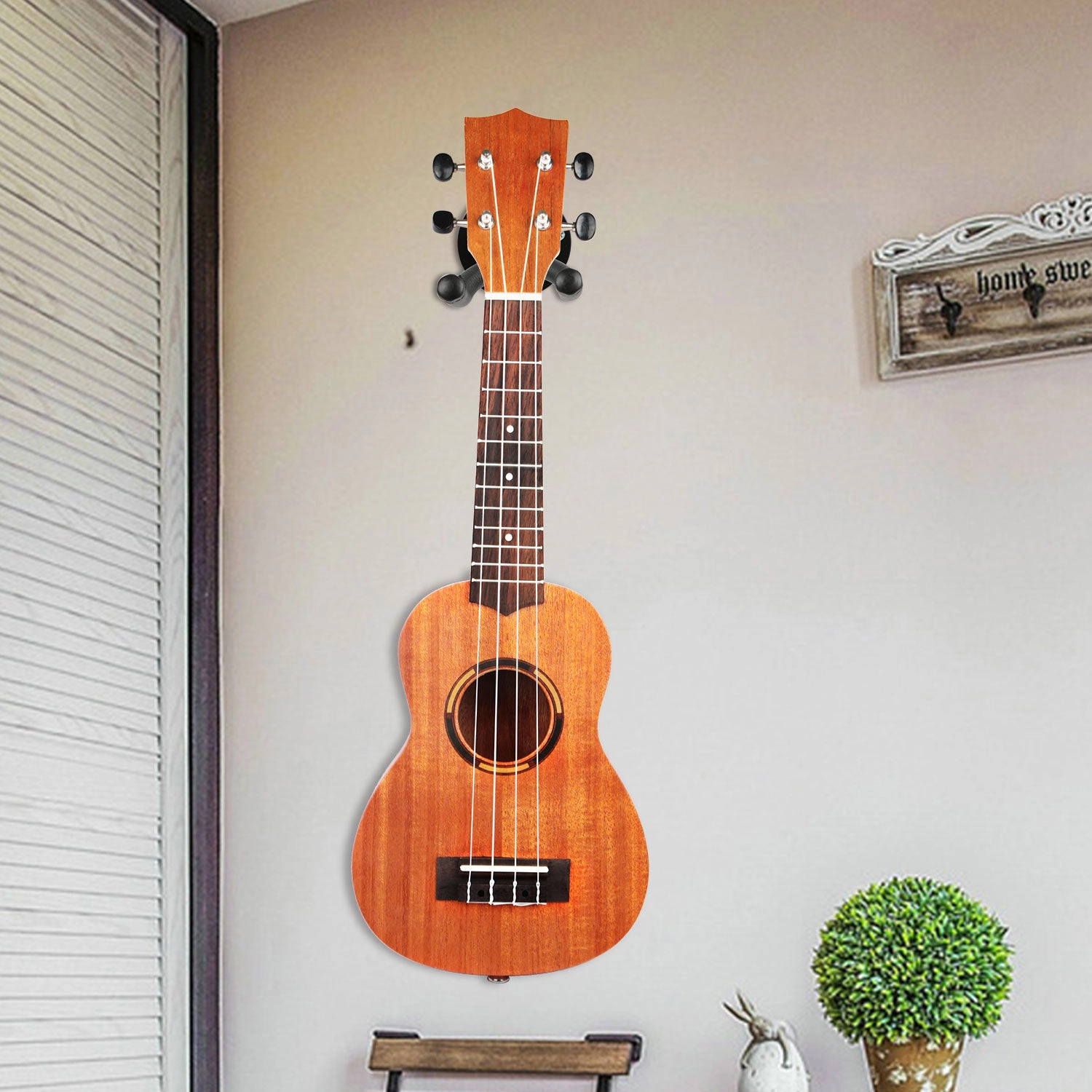 GBruno Padded Steel Wall Mount Guitar Hanger