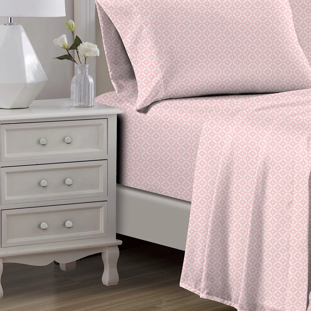 RT Designers Collection Jane 1000 Thread Count CVC Ultra Soft Sheet Set Blush King