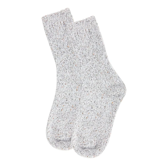 MeMoi Women's Pretty Plush Glitter Crew Socks