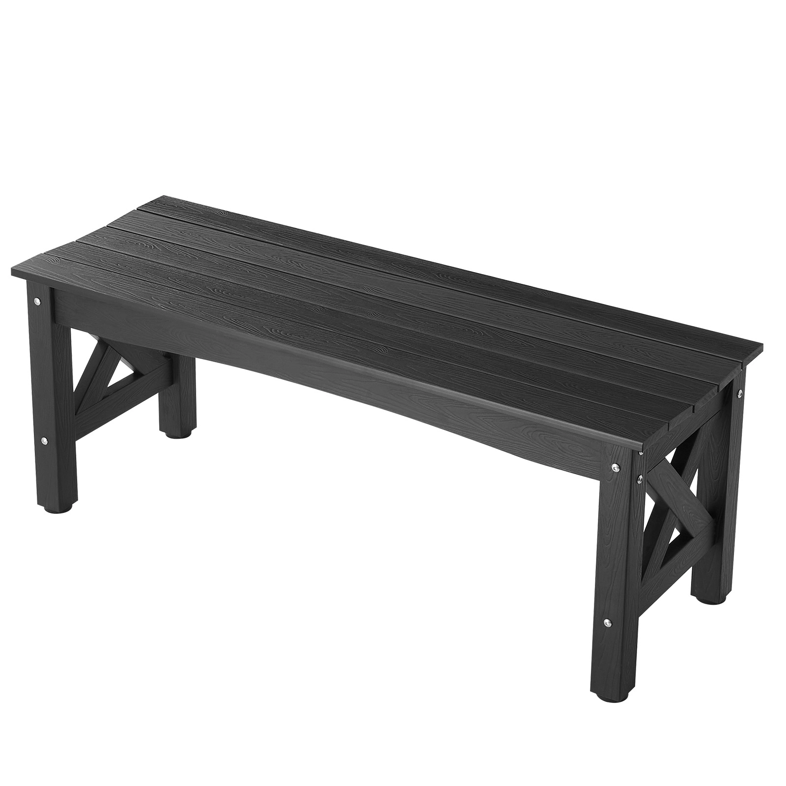 HONGGE Weatherproof Outdoor Bench Frame for Patio, Garden, Park, Yard, or Front Porch