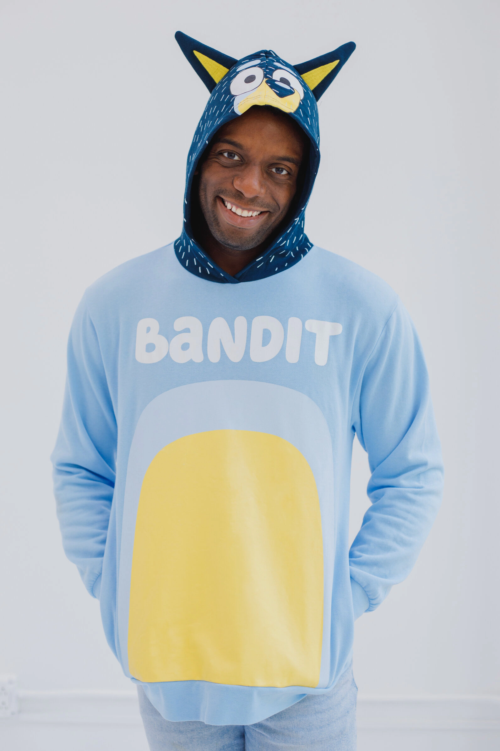 Bluey Matching Family Cosplay Fleece Hooded Sweatshirt