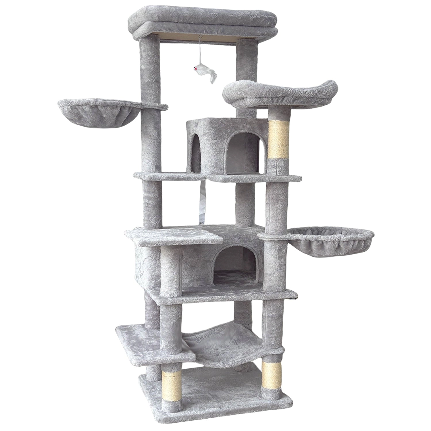 GBruno 68in Multi-Level Cat Tree Tower With Hammocks