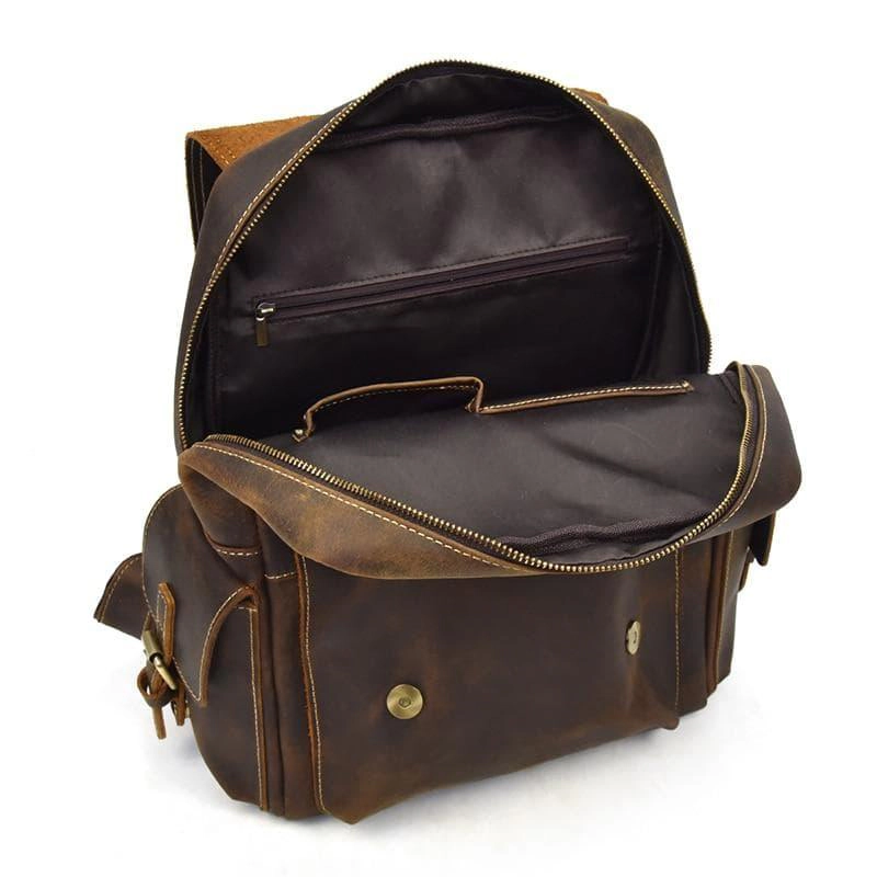 Steel Horse Leather Unisex The Freja Backpack | Handcrafted Leather Backpack