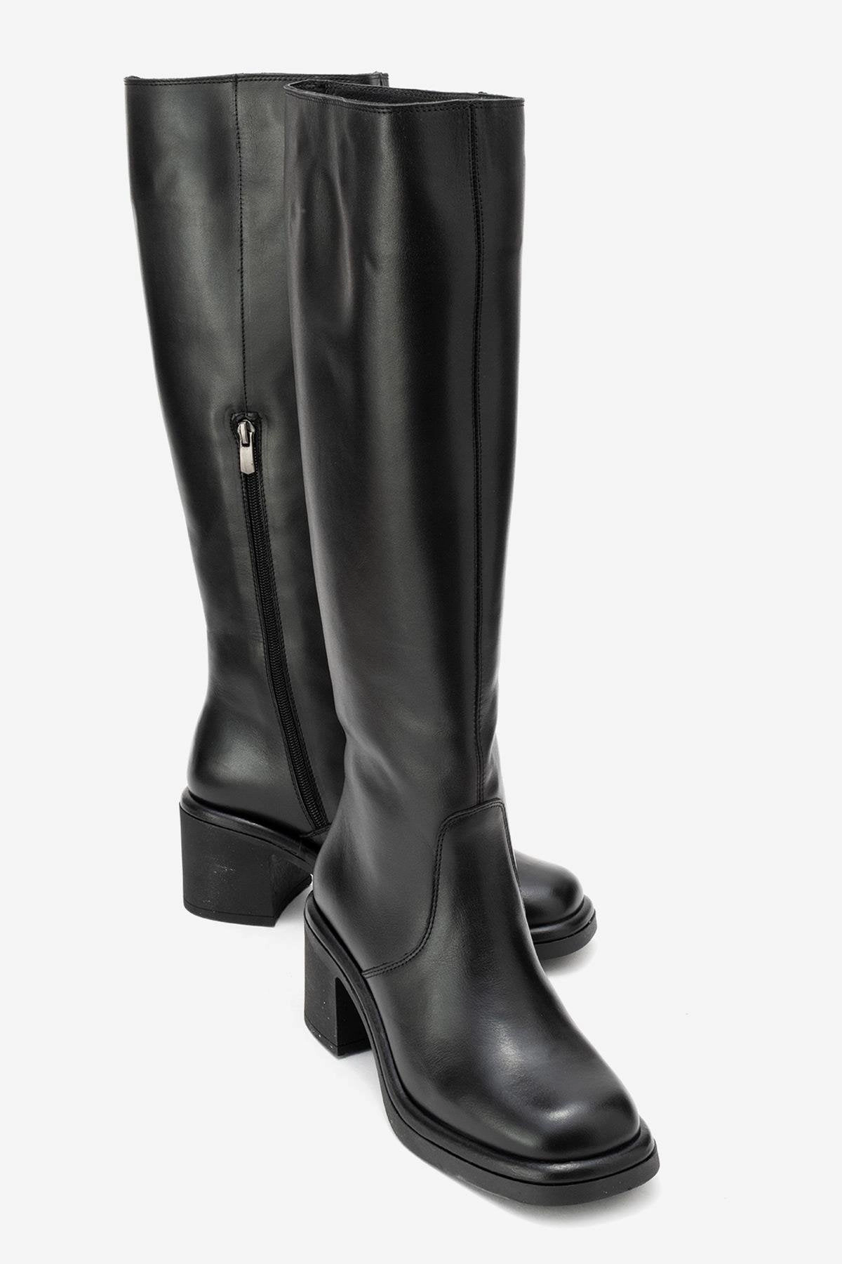 Forever & Always Womens Fros Leather Knee High Boot