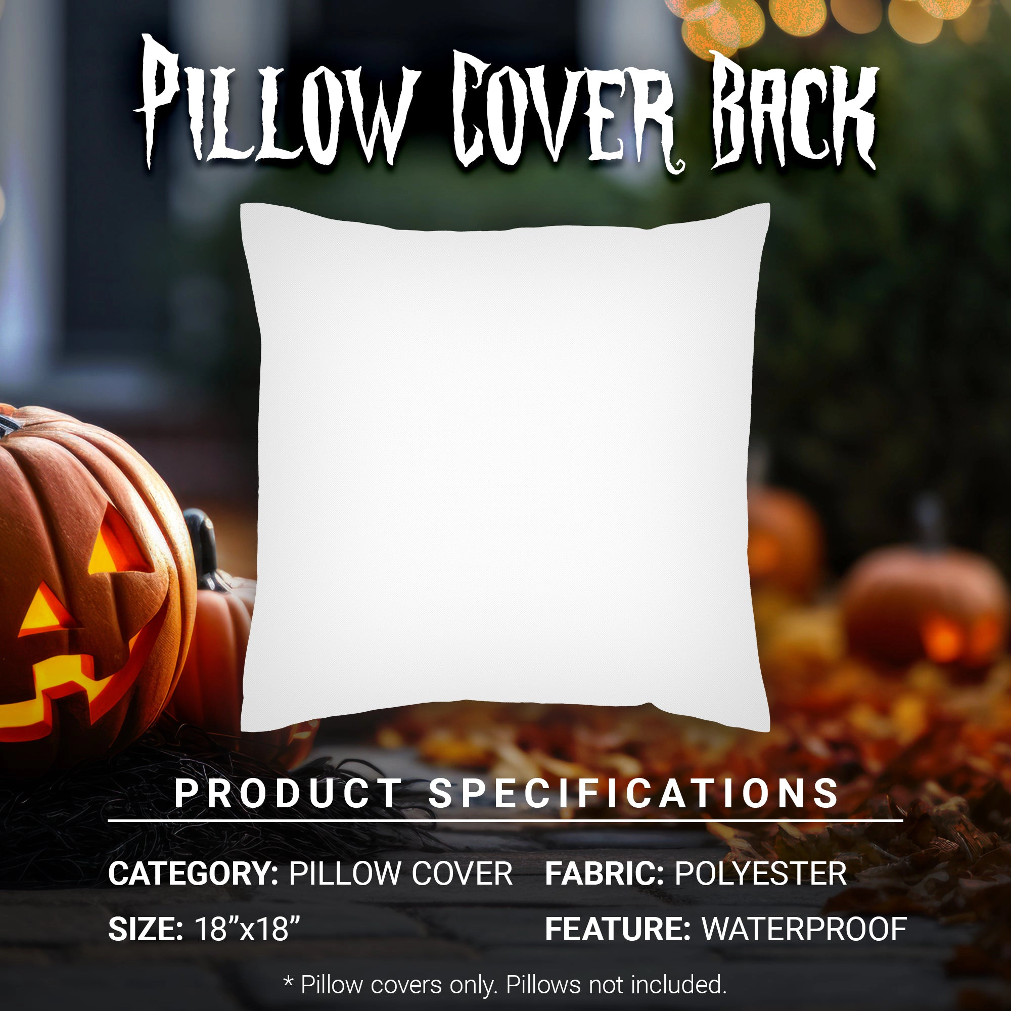 G128 Halloween Ghost Spooky Decorative Throw Pillow Covers