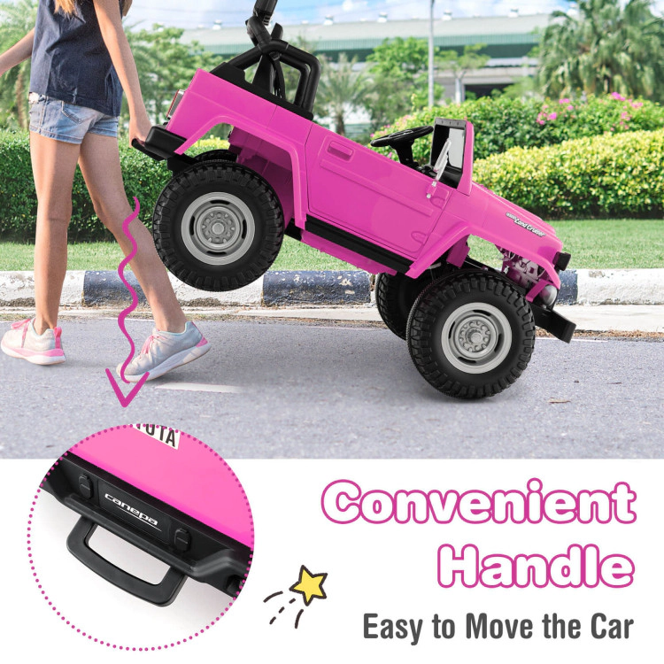 Hivvago 12V 2-Seat Licensed Kids Ride On Toyota FJ40 Car with 2.4G Remote Control