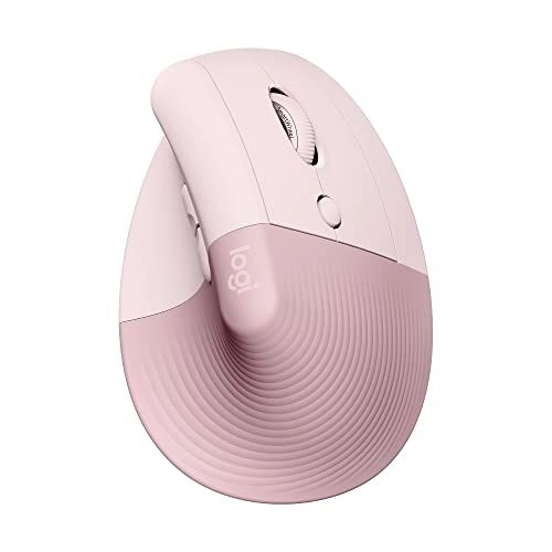 Logitech Lift Vertical Ergonomic Mouse, Wireless, Bluetooth or Logi Bolt USB receiver, Quiet clicks, 4 buttons,