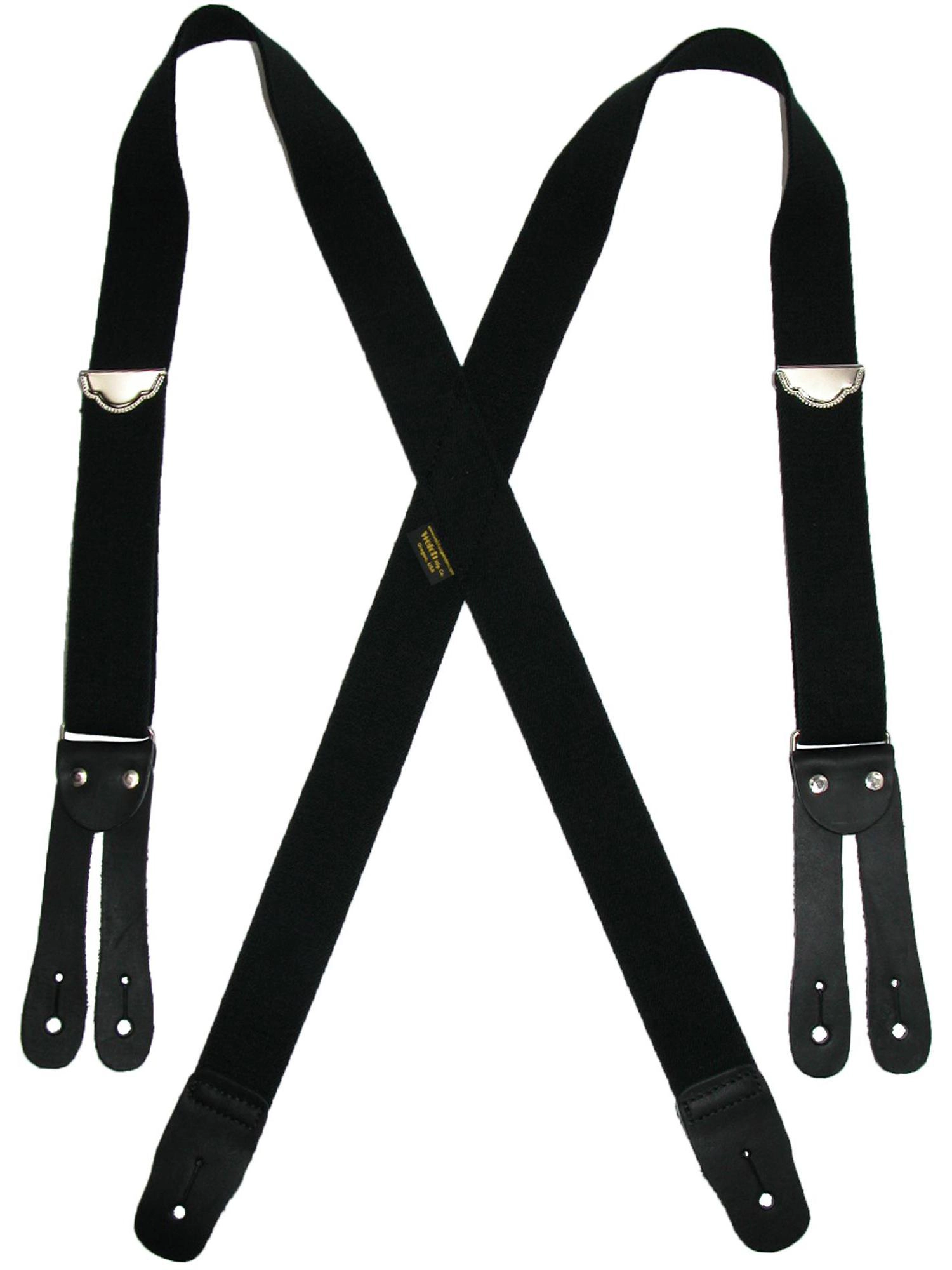 Welch Men's Elastic Button End Double Face Suspenders