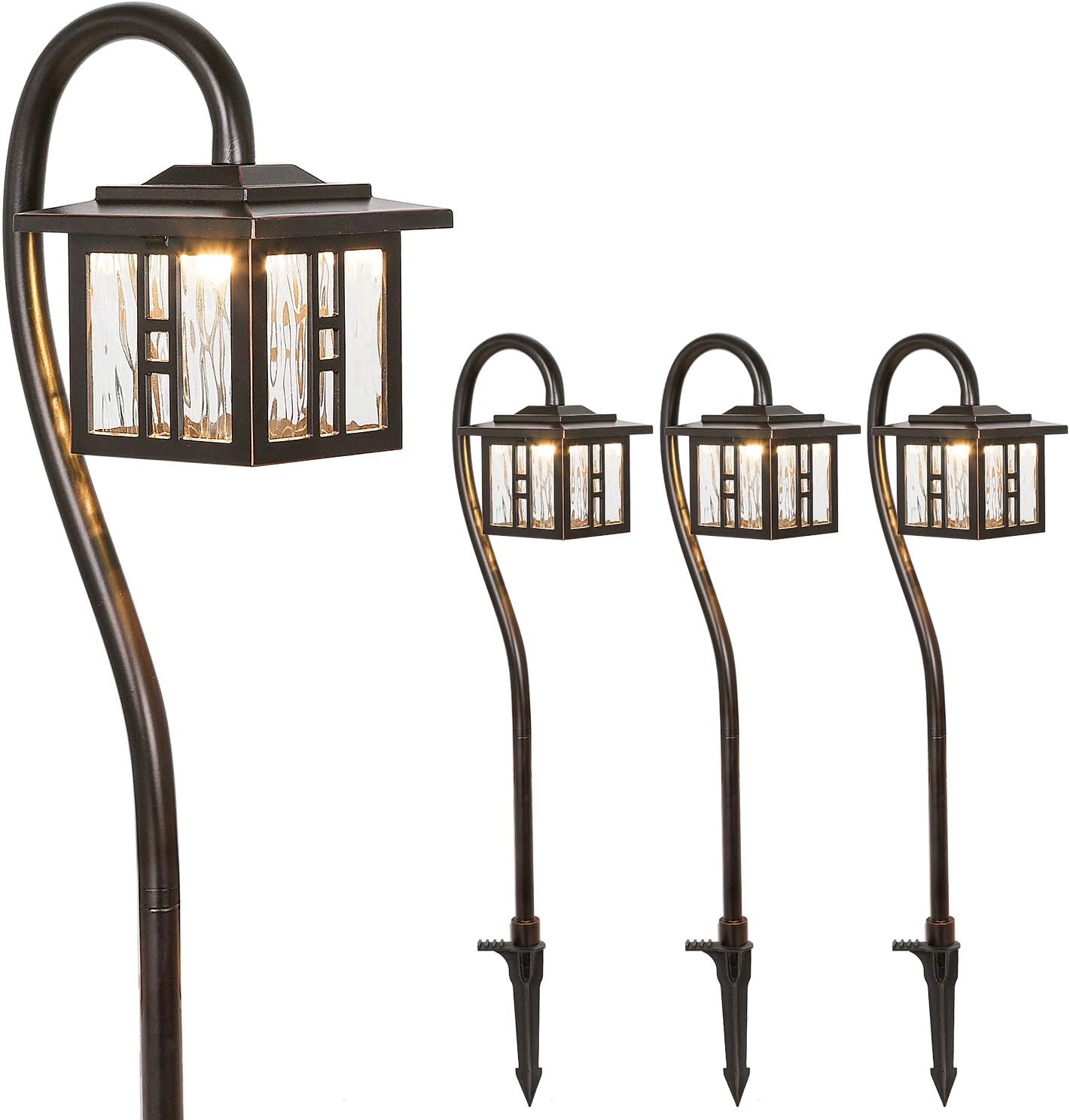 Hykolity Low-Voltage Landscape Lighting Path Lights