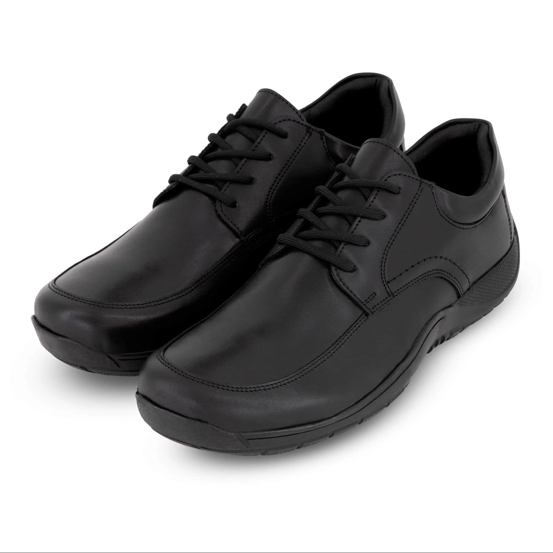 Ferrato Mens Leather Lace-Up Flats