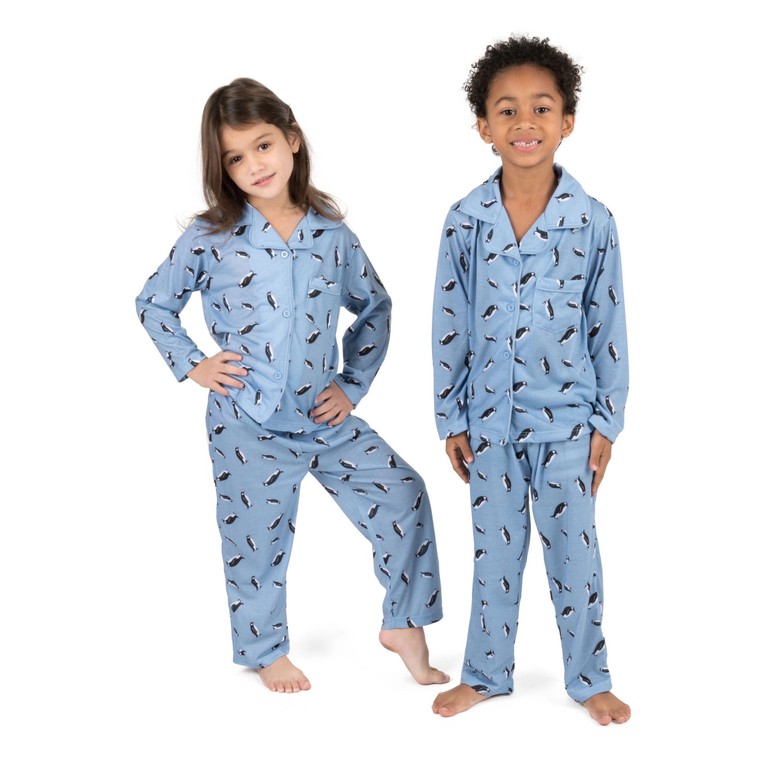Leveret Kids 2-pc. Button Down Holiday Flannel Pajamas