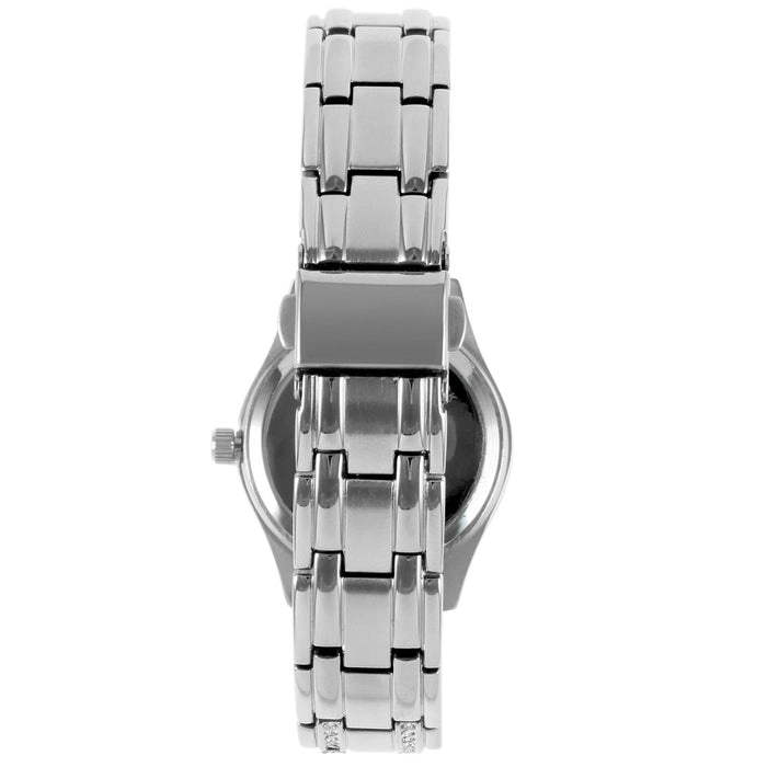 Peugeot Womens Round Silver Luxury Status Swarovski Crystal Bracelet Watch