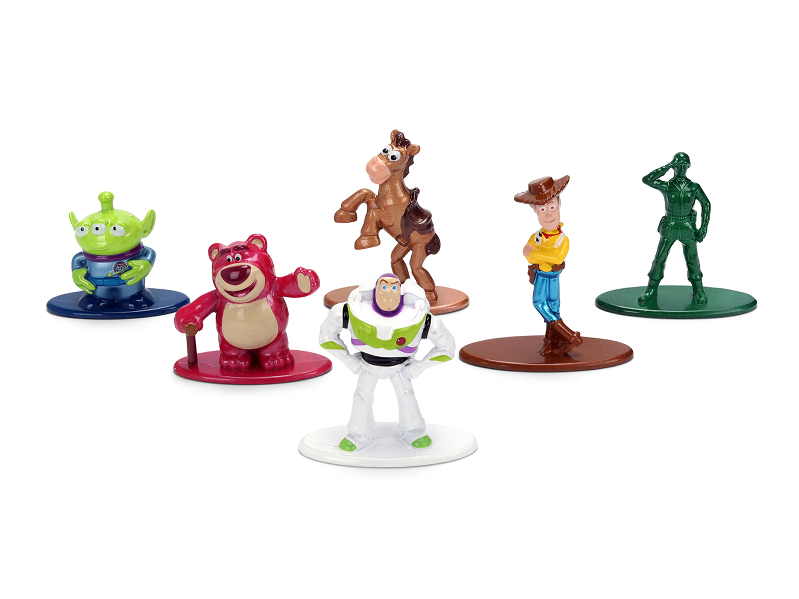 Jada Set of 6 Diecast Figures "Toy Story" Movie Franchise "Nano Metalfigs" Series Diecast Models by Jada
