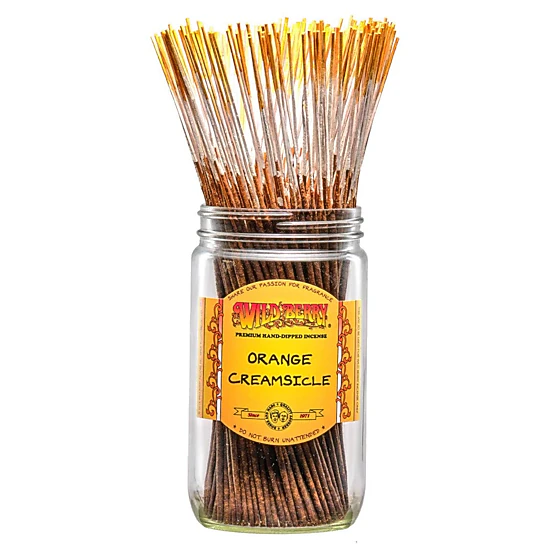 Wild Berry Orange Creamsicle Incense Sticks, 100 Count Hand-Dipped 11 ...