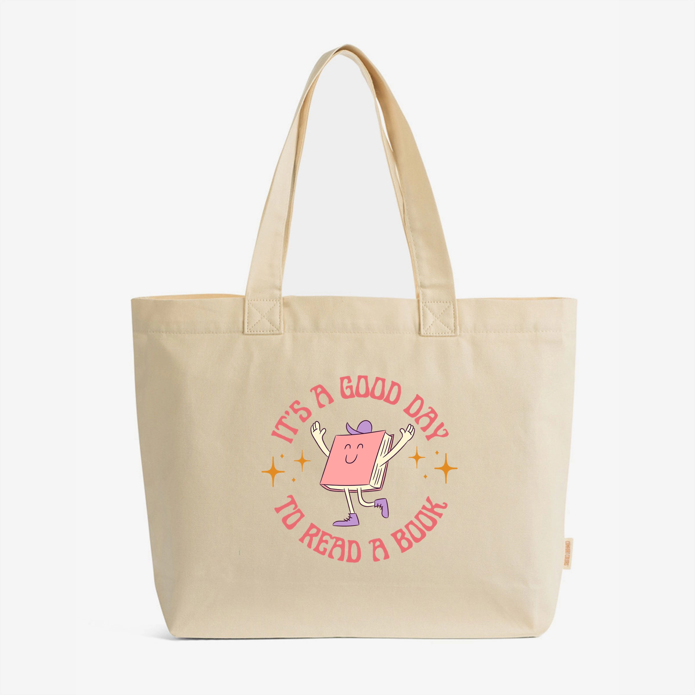 Simply Sage Market - Zippered Canvas Tote - It's A Good Day To