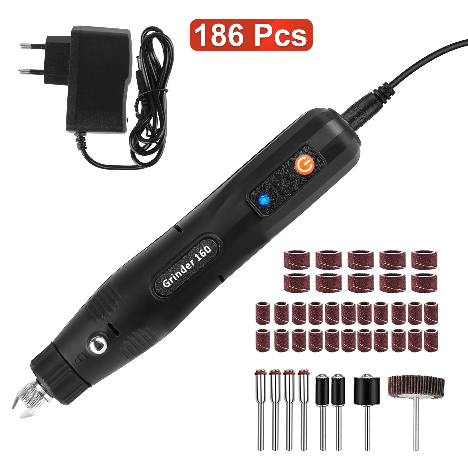 IMounTEK Unisex 186-Piece Corded Rotary Tool Set