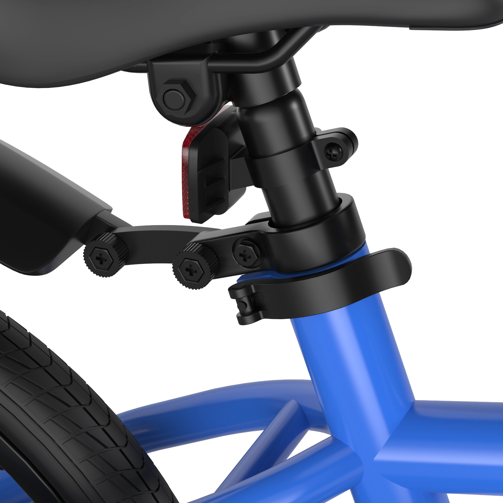 SUGIFT Blue Removable Training Wheels Basket Kickstand and Dual Brakes Kids 18 Inch Bike